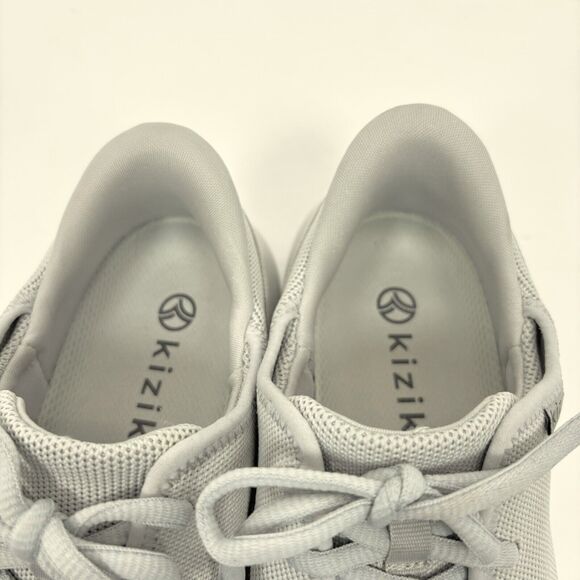 Kizik Madrid Eco Knit Shoes Womens 7 Mens 5.5 Wide Gray Hands Free Sneakers - Picture 5 of 8